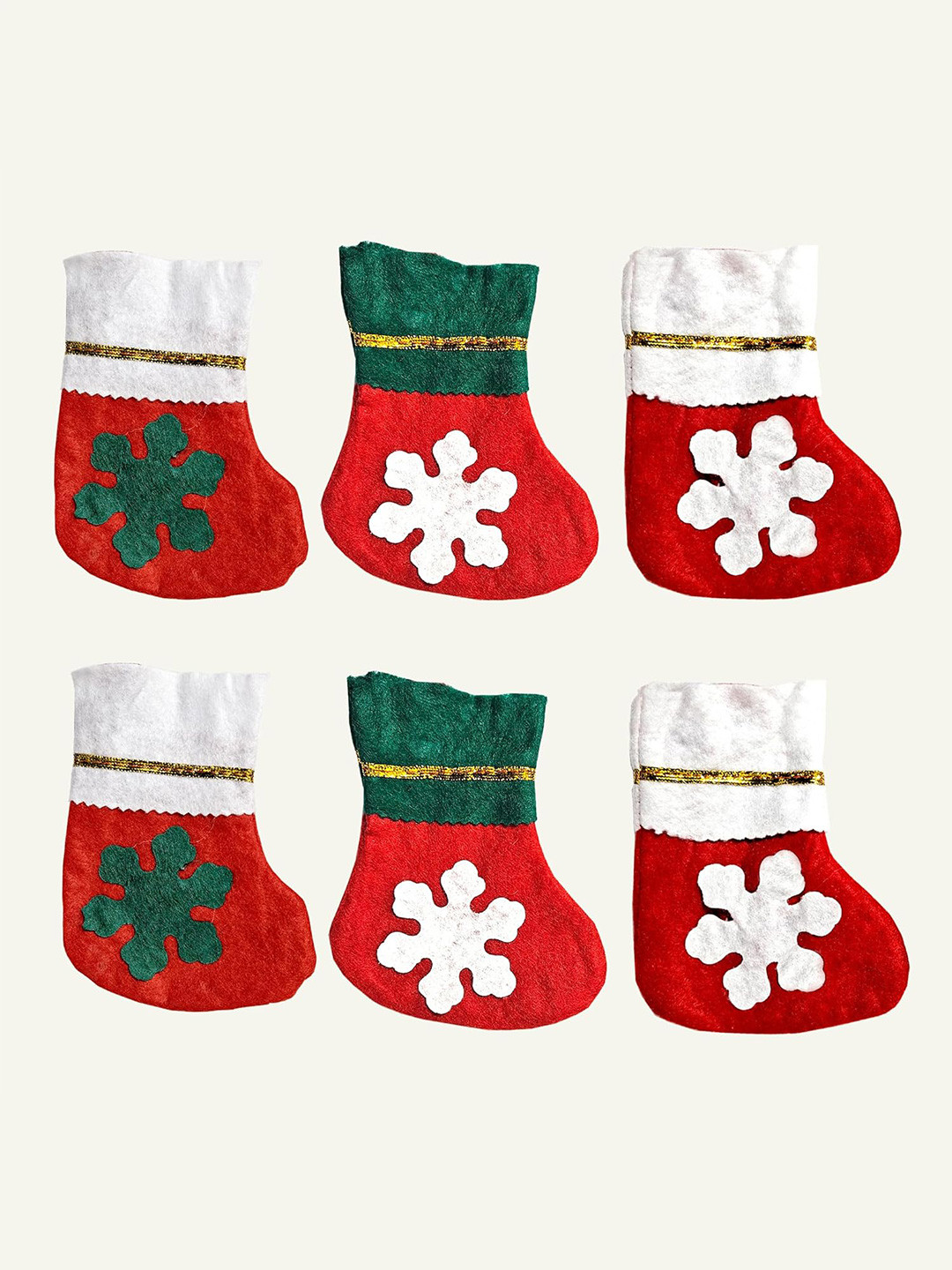 Special You 6 Pieces Red & Green Christmas Festive Decor