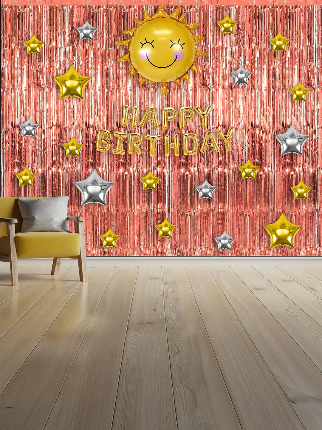 Special You Pink & Green 6 Pieces Wisteria Hanging Artificial Flowers