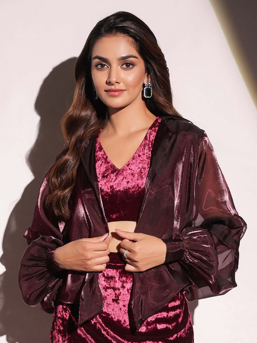 B'Infinite Print Kimono Sleeve Top