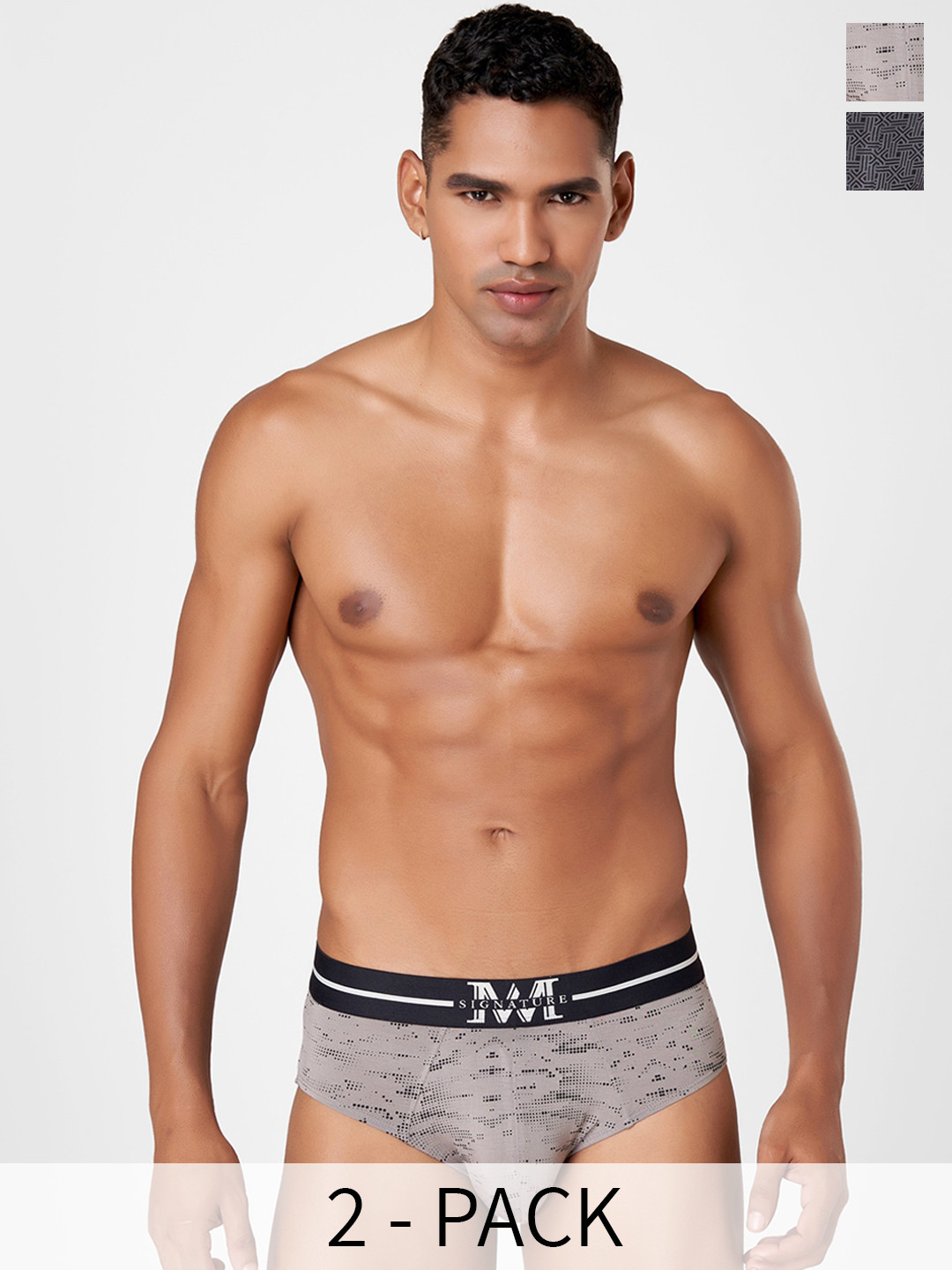Macroman M-Series Signature Collection By Rohit Bal Pack of 2 Basic Briefs 8905284075213