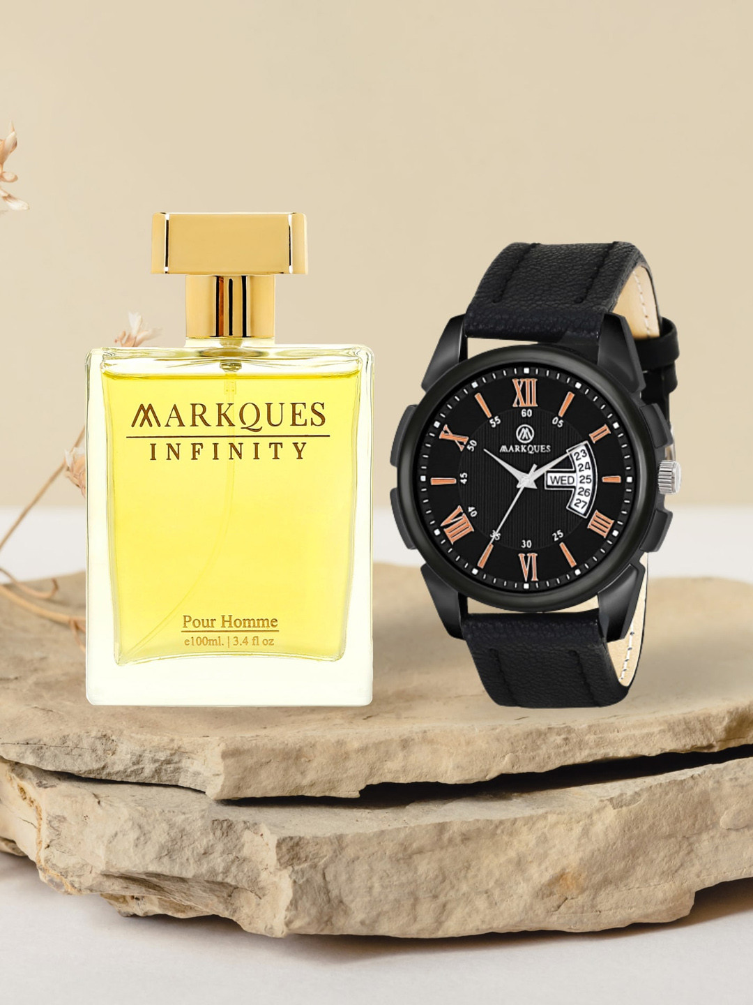 MARKQUES Men Infinity Pour Homme Perfume With Watch - 100ml