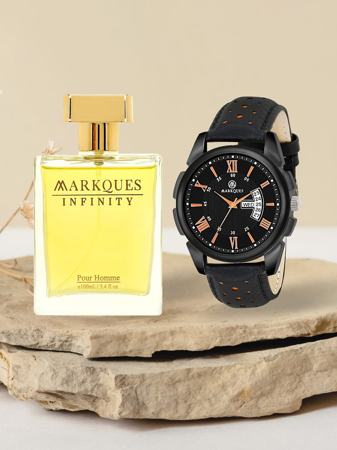 MARKQUES Men Luxury Infinity Pour Homme Eau De Parfum With Watch - 100ml