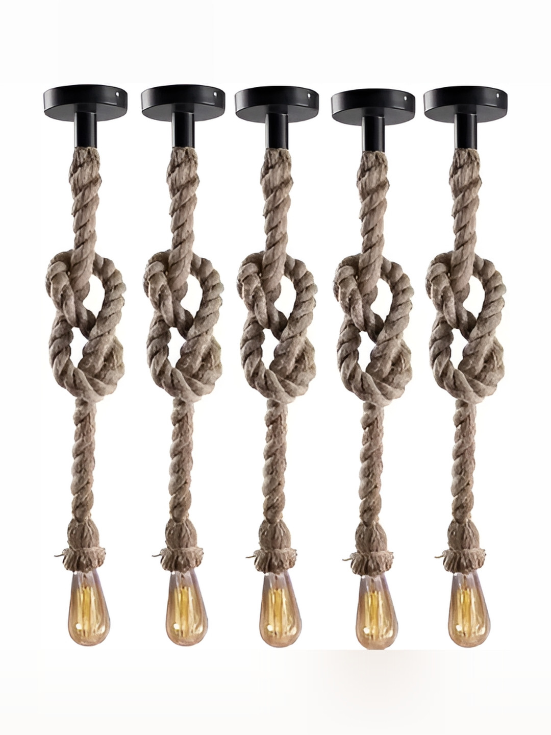 Areezo Brown 5 Pcs Ceiling Lamp