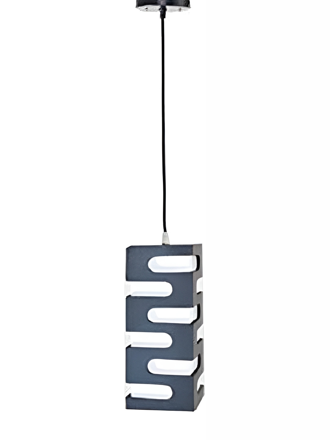 Areezo Black Textured Rectangle Ceiling Lamp