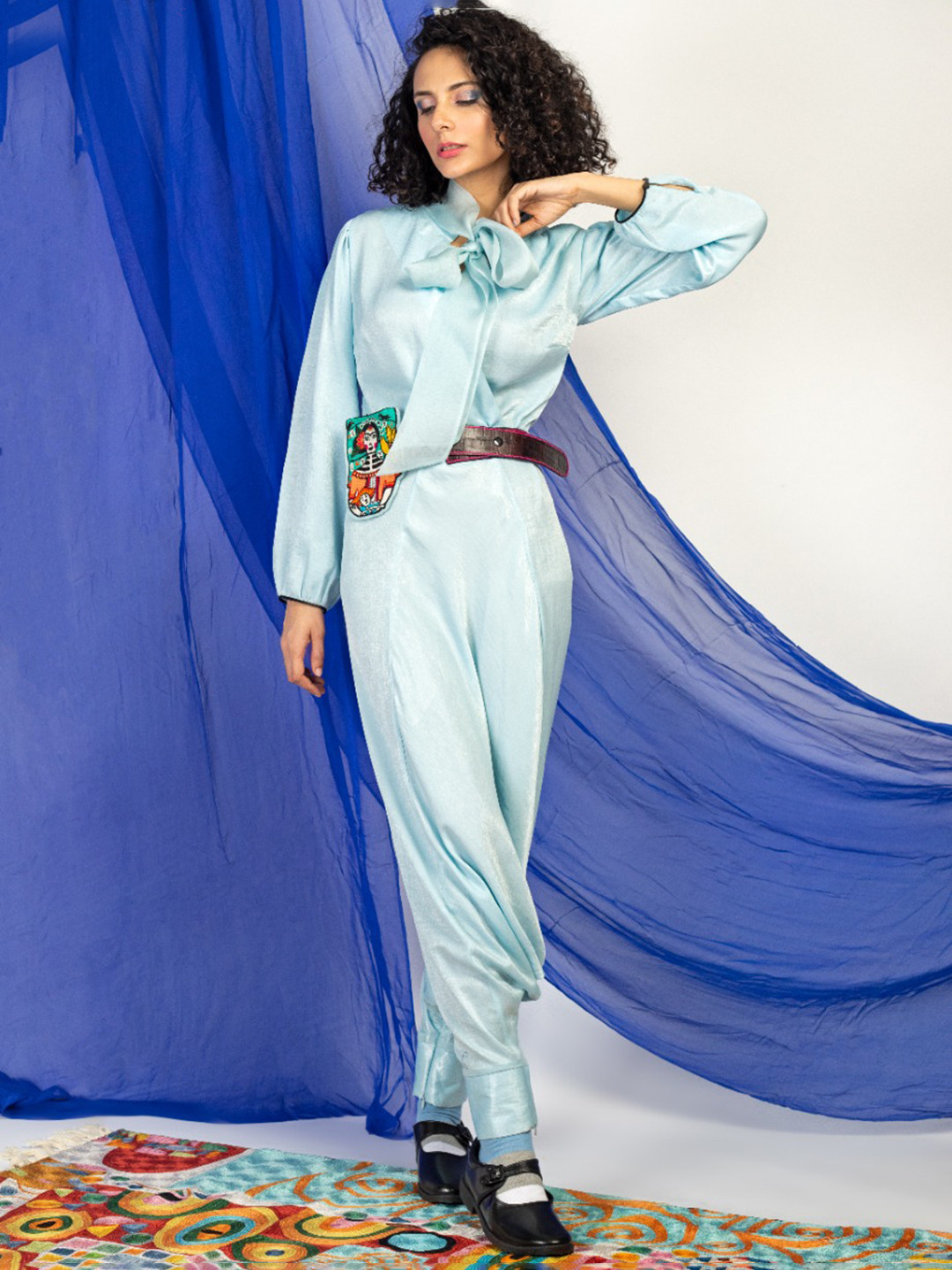 FIRKI Satin Silk Basic Jumpsuit