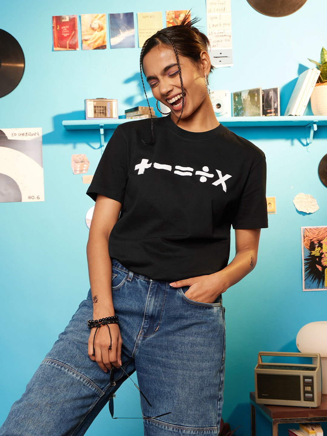 The Souled Store Women Ed Sheeran Mathematics Tour Fan Tshirt