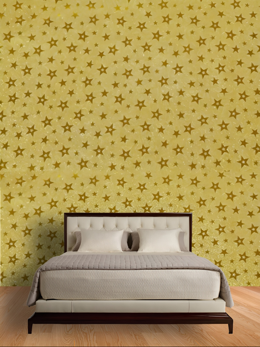 Asian royal Star Design Glitter Self Adhesive Wallpaper