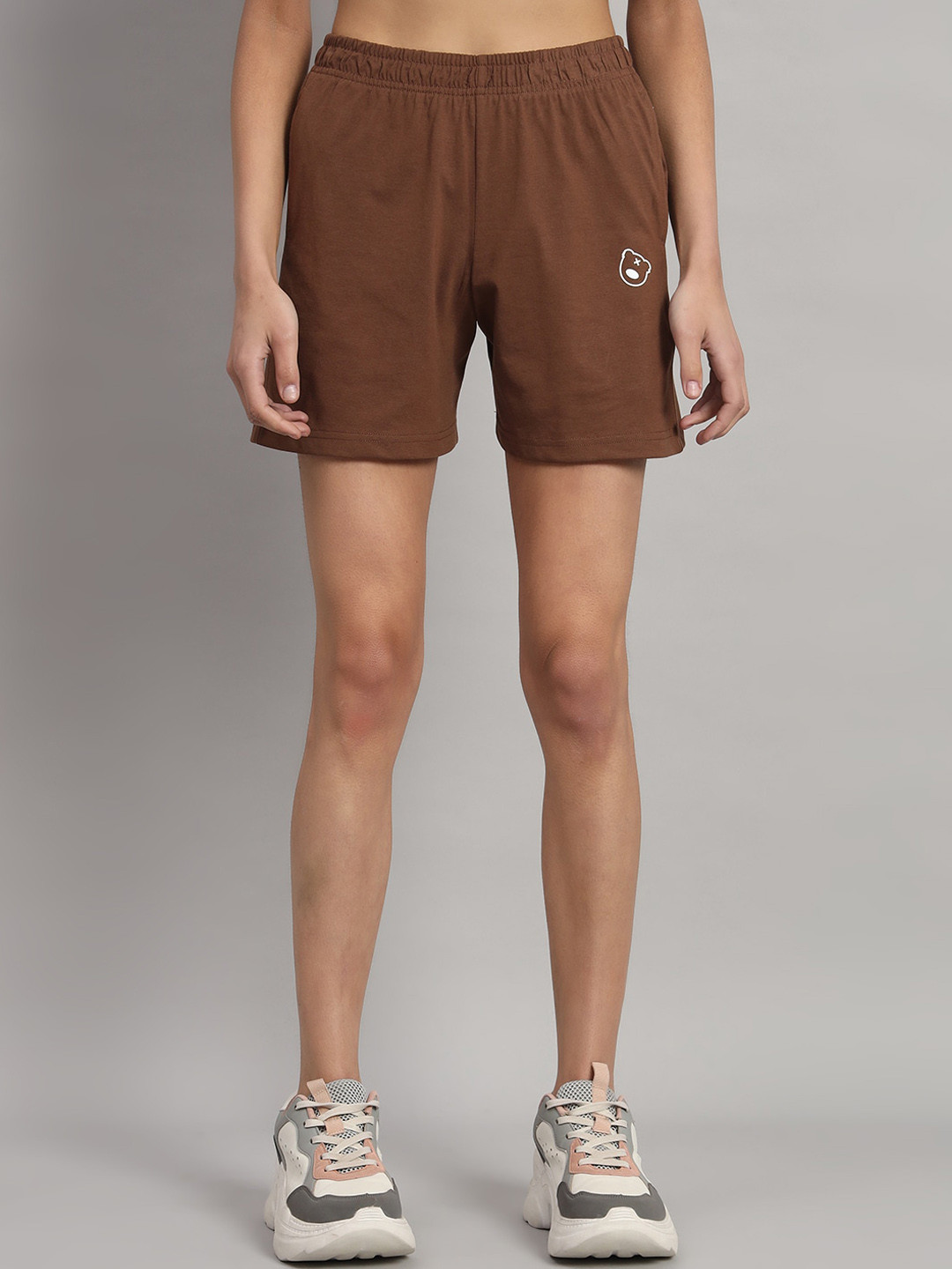 GRIFFEL Women High-Rise Cotton Shorts