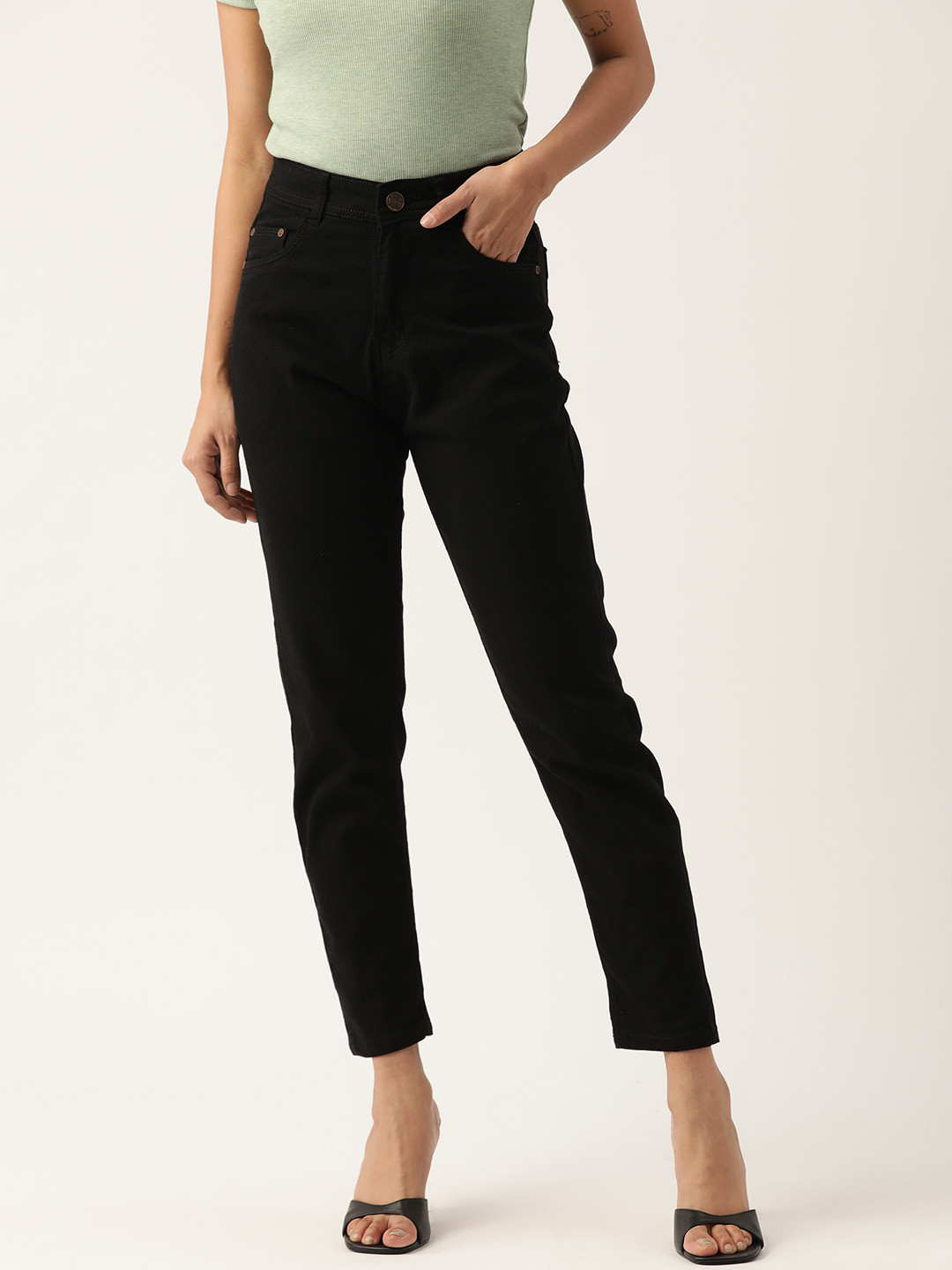 PARIS HAMILTON High-Rise Stretchable Jeans
