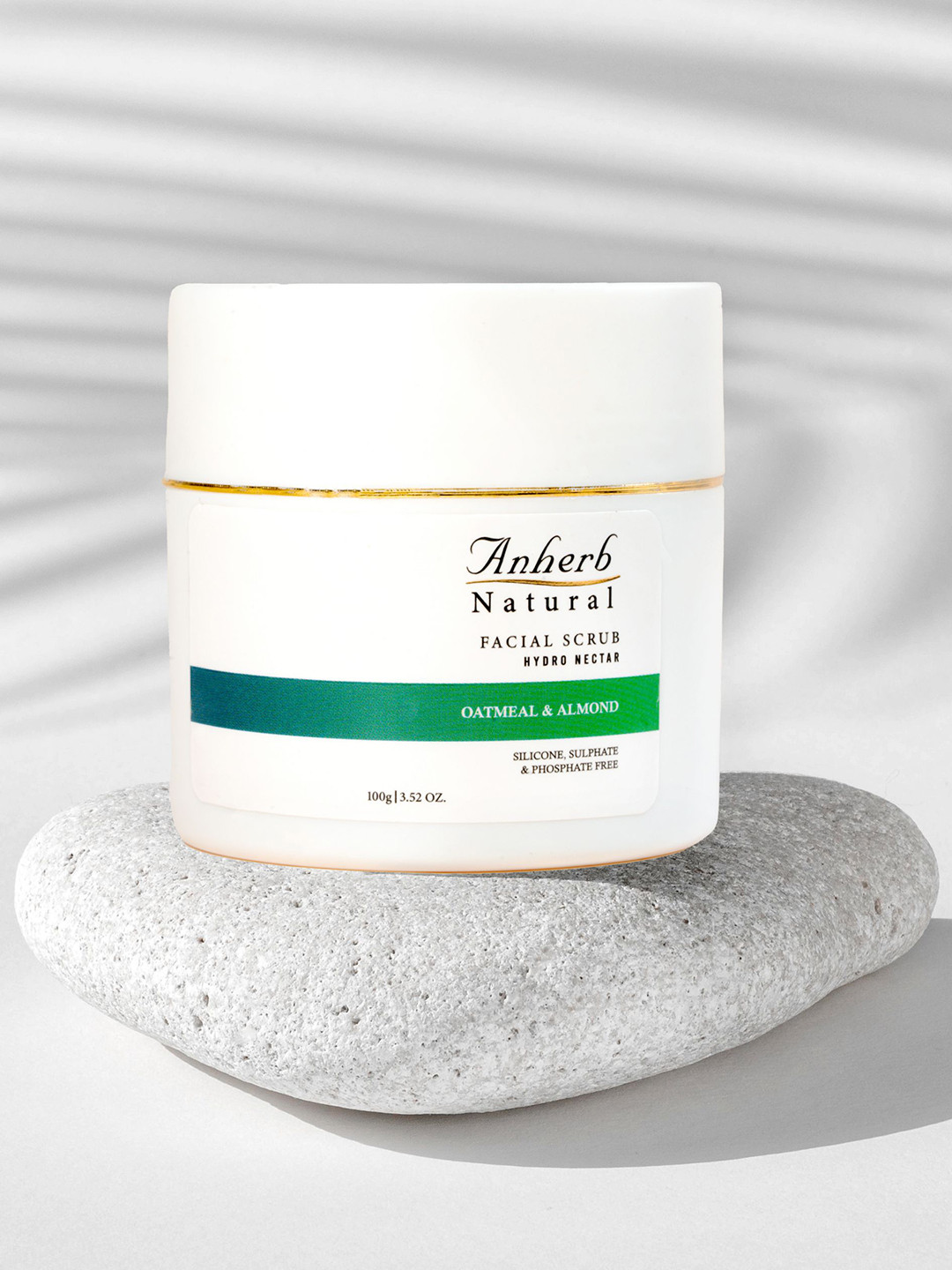Anherb Natural Hydro Nectar Face Scrub With Oatmeal & Almond - 100g