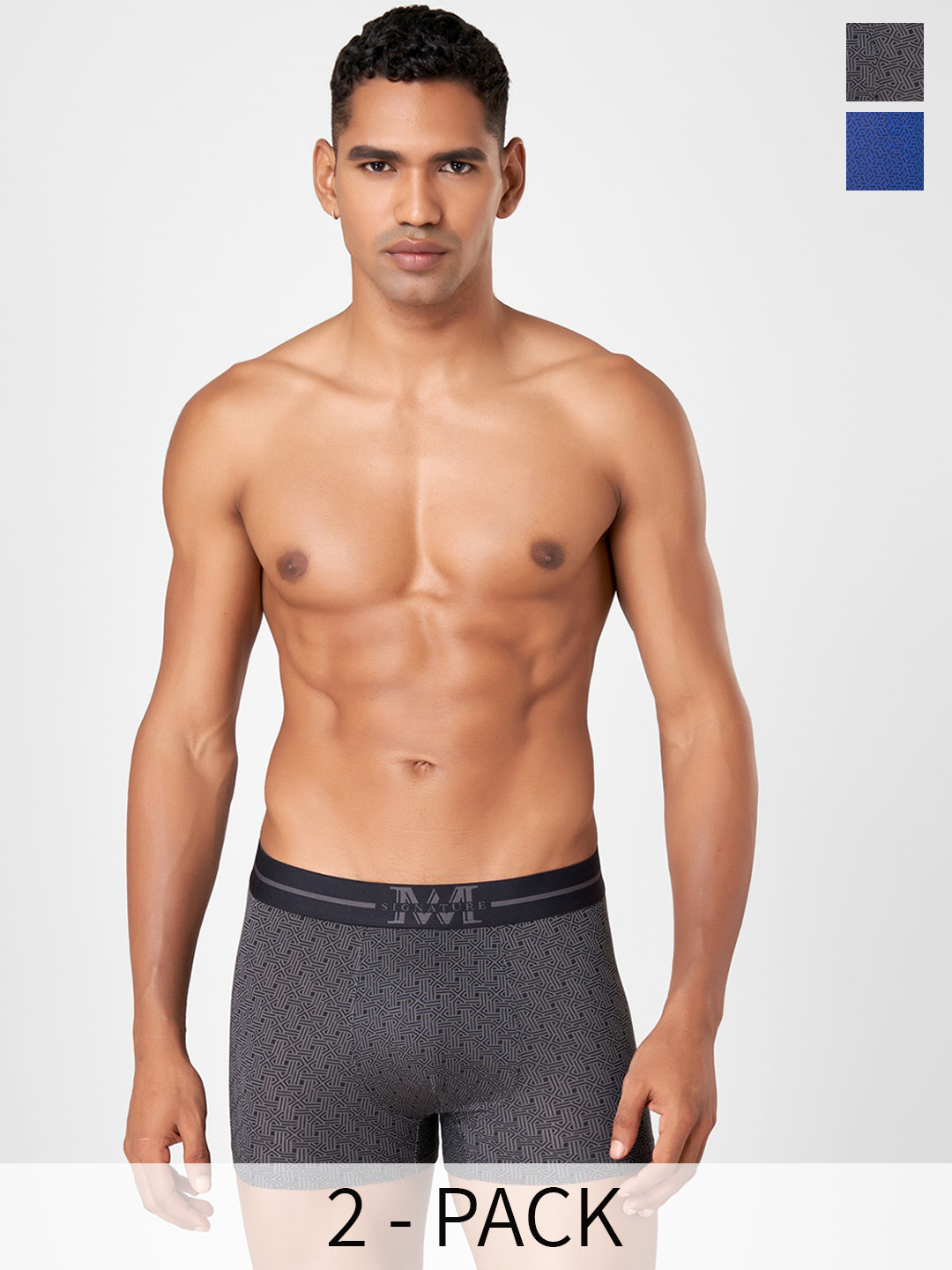 Macroman M-Series MW Signature Collection By Rohit Bal Pack Of 2 Print Trunks 890528407561