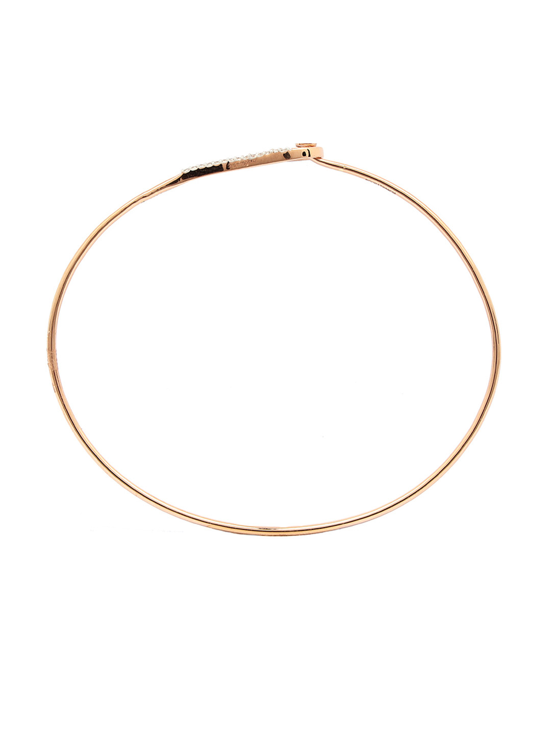 BHIMA 18K BIS Hallmark (750) Diamond Blush Elegance Oval Bracelet