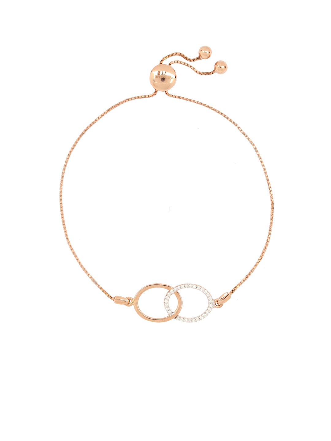 BHIMA Jewels 18K Hallmark 750 Purity Rose Gold  Ovel Diamond Bracelet