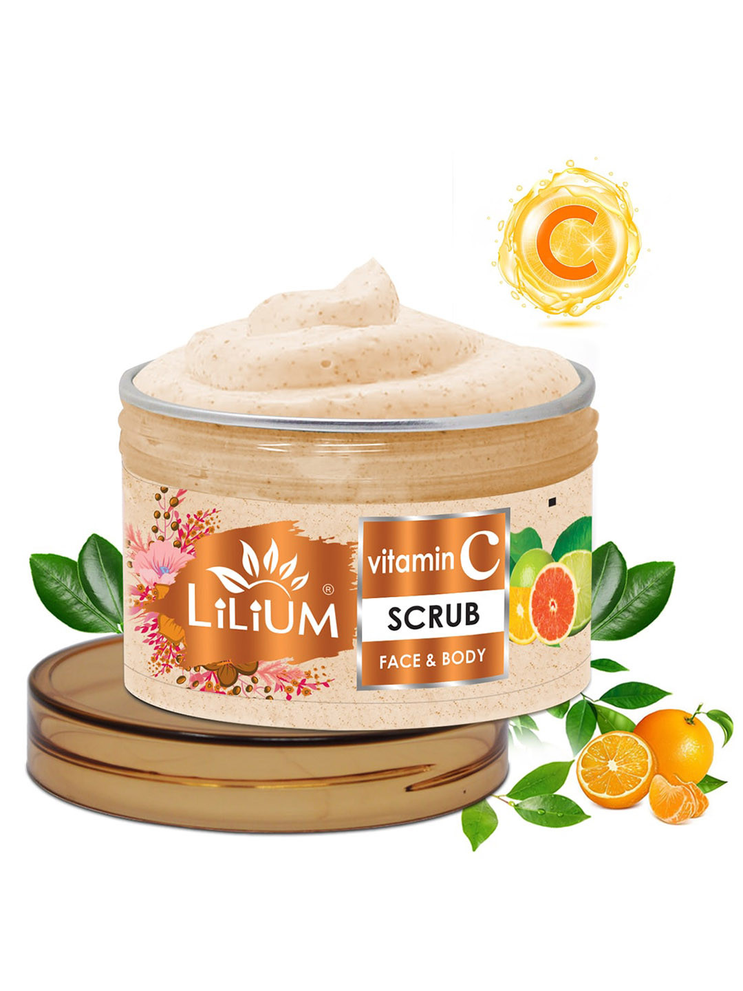 Lilium Vitamin C Face & Body Scrub With Turmeric Extract - 25-g