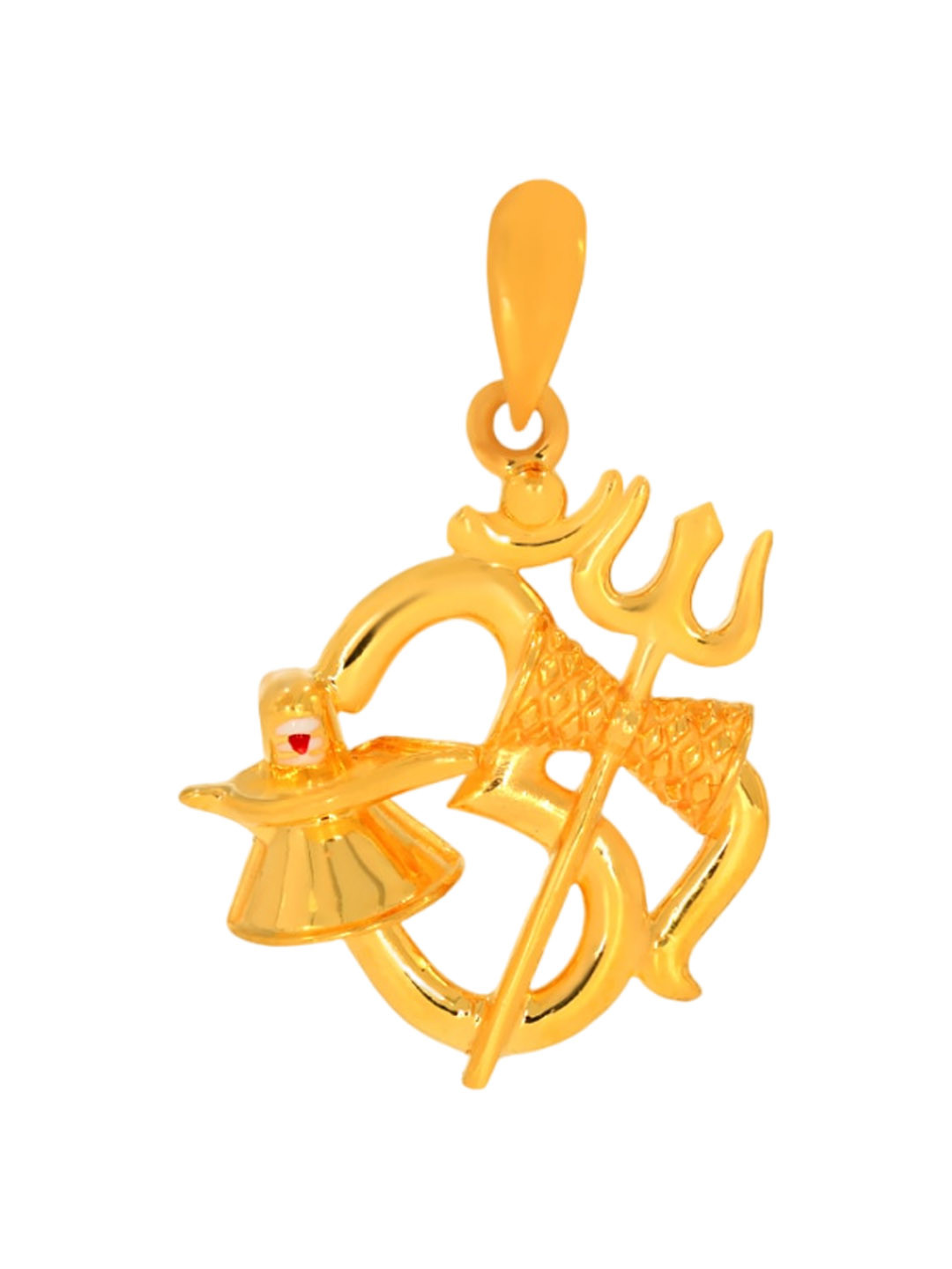 BHIMA Jewels 22K Hallmark 916 Purity Yellow Gold Aum Sivalinga Pendant