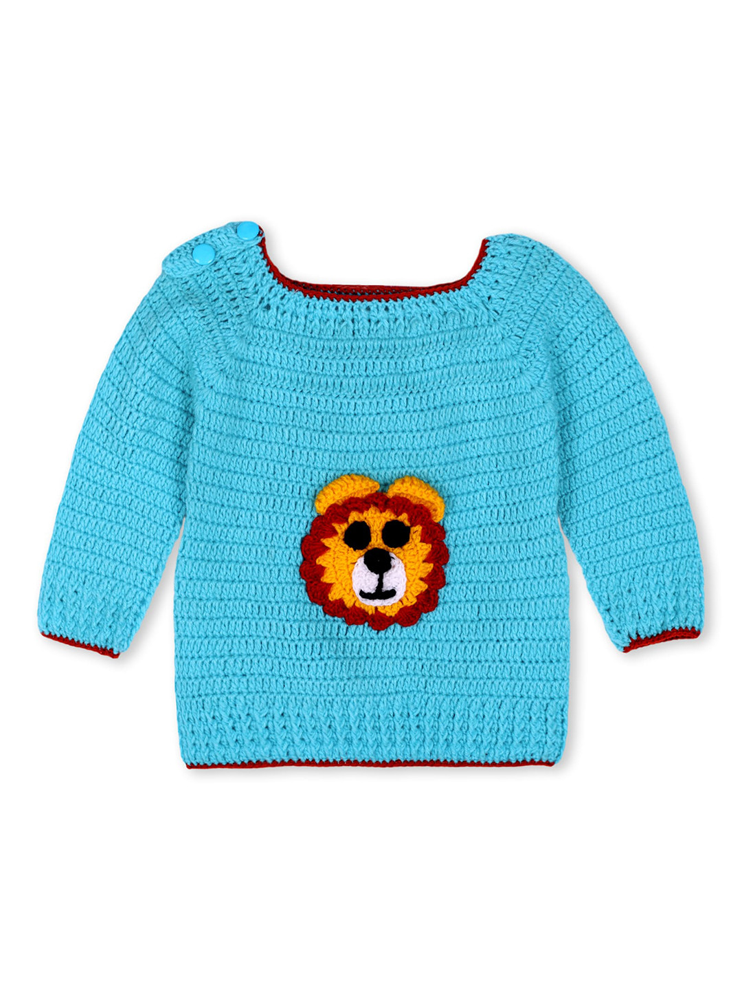 WINDROP SOLUTIONS Kids Lion King Graphic Self Design Acrylic Pullover Sweater