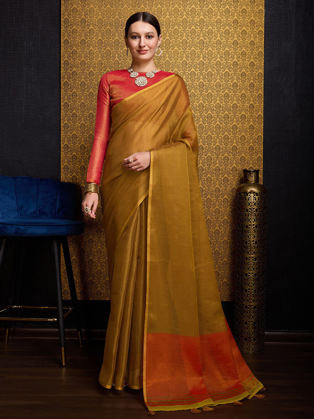 BFM Woven Design Zari Saree