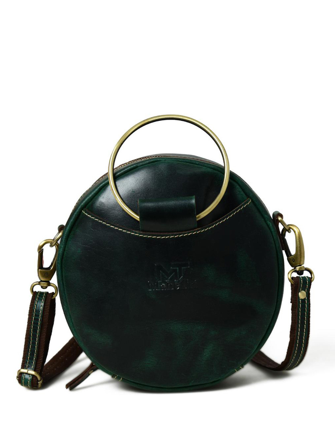 MaheTri Rosie Leather Structured Sling Bag