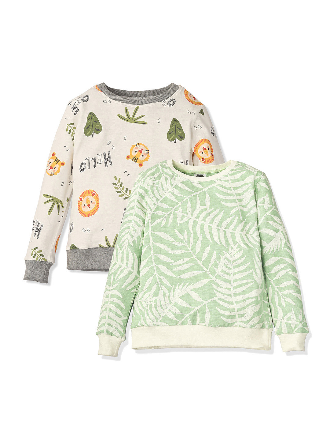 BforBlossom Pack of 2 Kids Floral Printed Cotton T-shirts