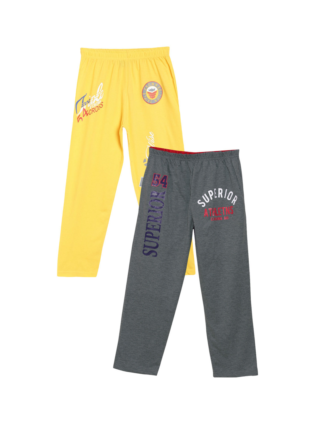 Fashionable Kids 2-Pcs Printed-Detailed Pure Cotton Lounge Pants