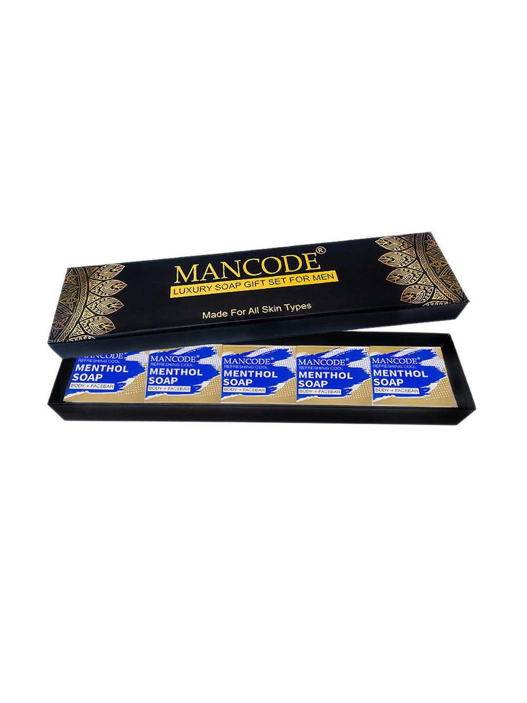 MANCODE 5-Pcs Refreshing Cool Menthol Luxury Soap Gift Set - 125 g each