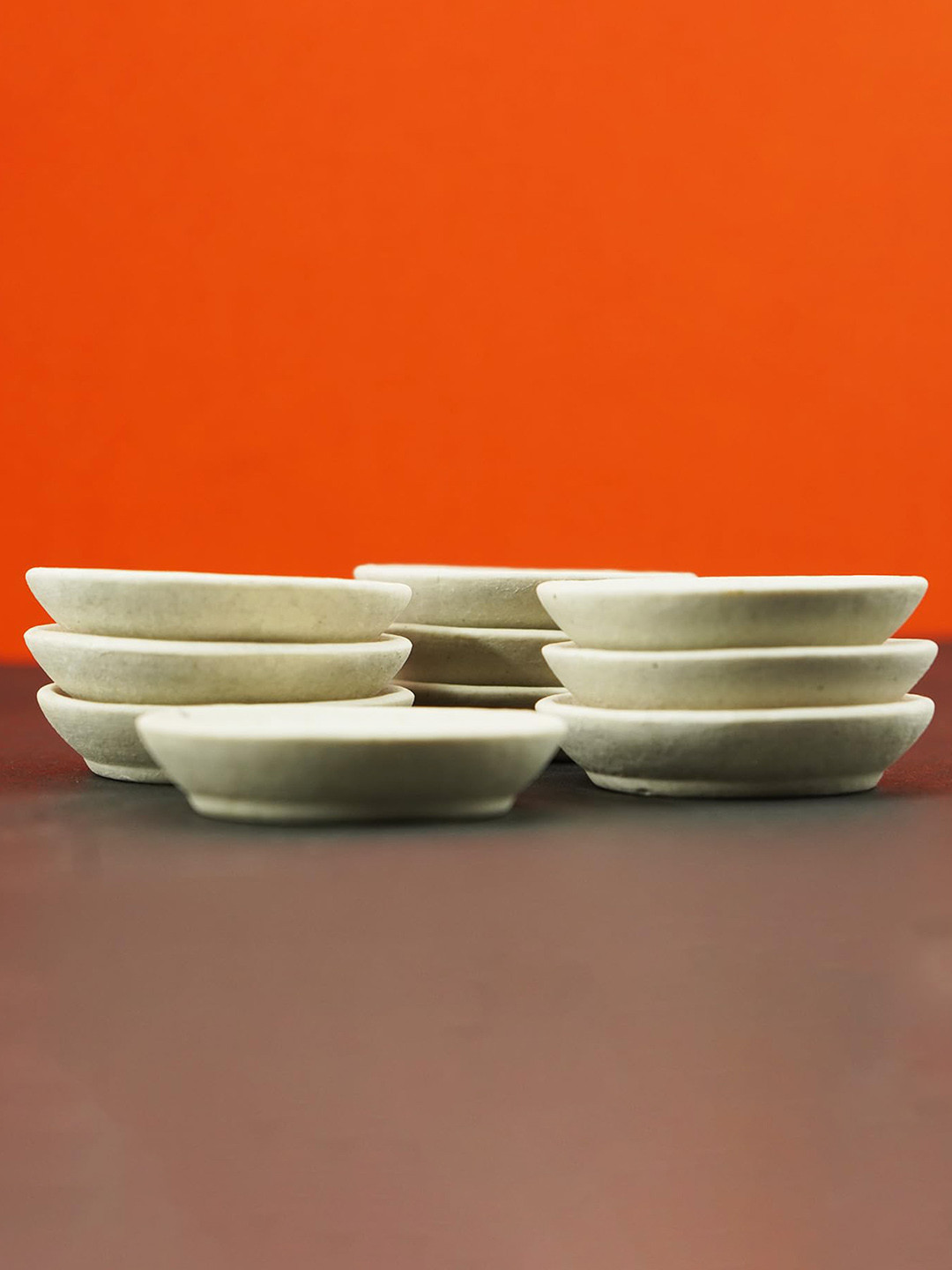 PujaNPujari White Ceramic Aggar Batti Stand