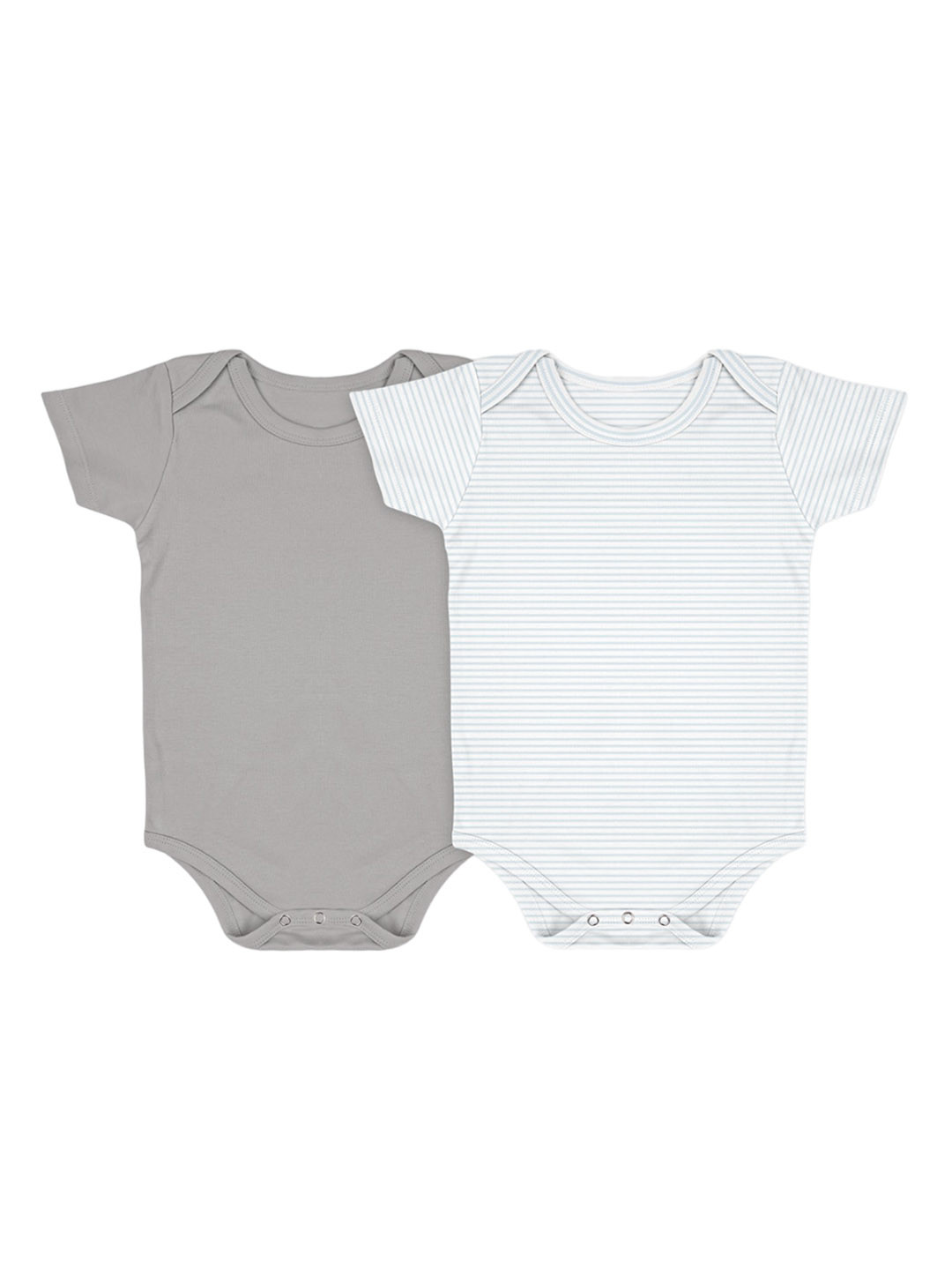 Moms Home Baby Onesie Infants Pack Of 2 Pure Cotton Baby Half Sleeves Bodysuit