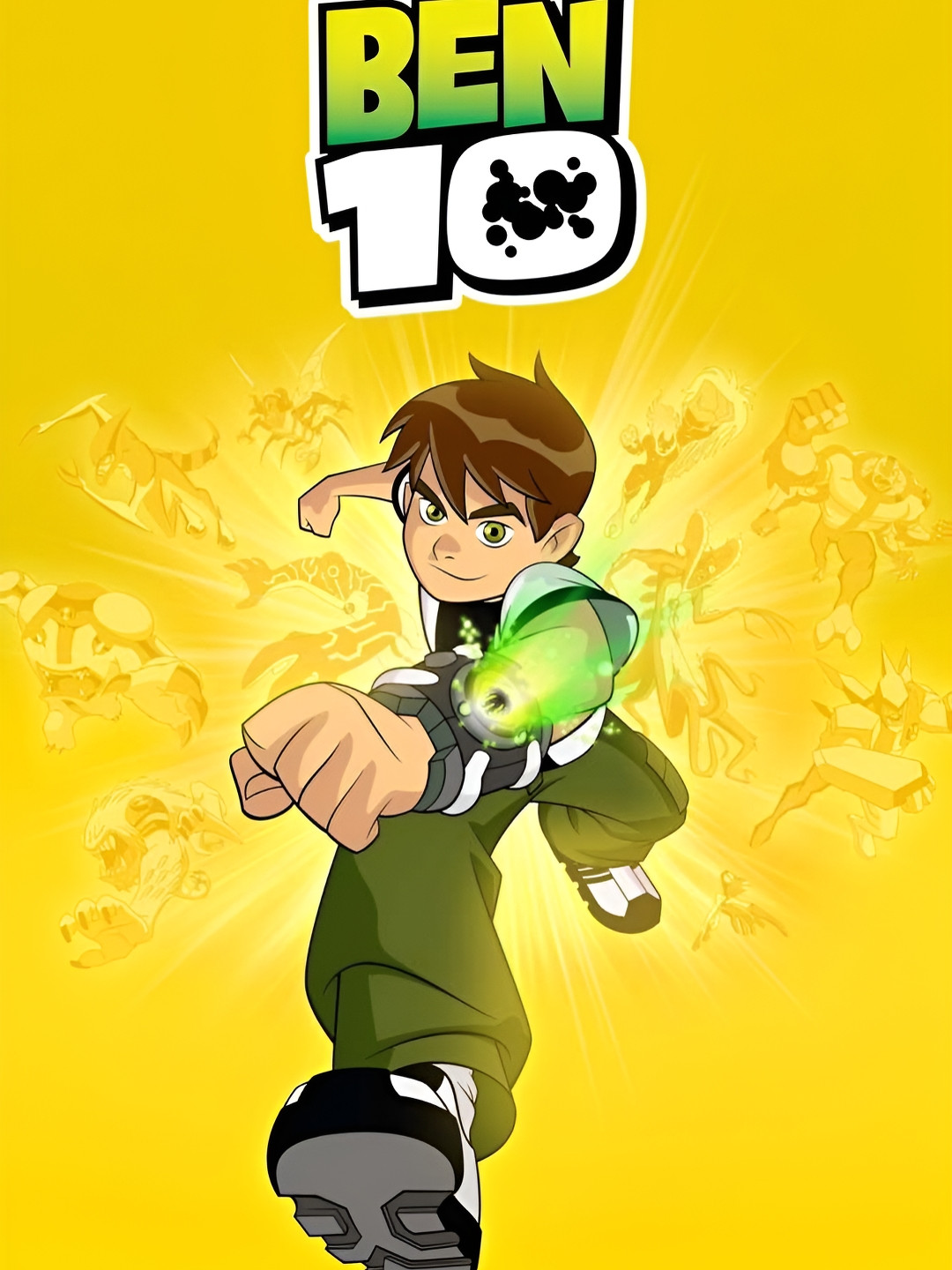 British Terminal Yellow & Green Printed Waterproof Wall Sticker