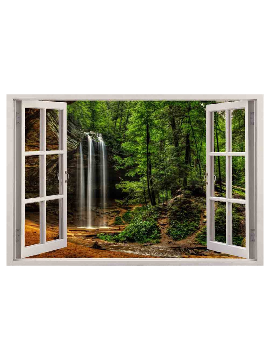 British Terminal Green and White Waterproof Wall Sticker