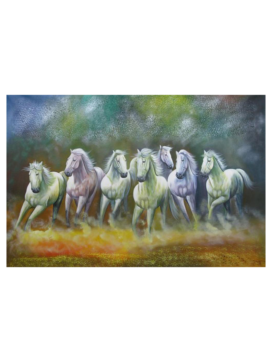 British Terminal Yellow & Blue Animals Paper Wall Poster