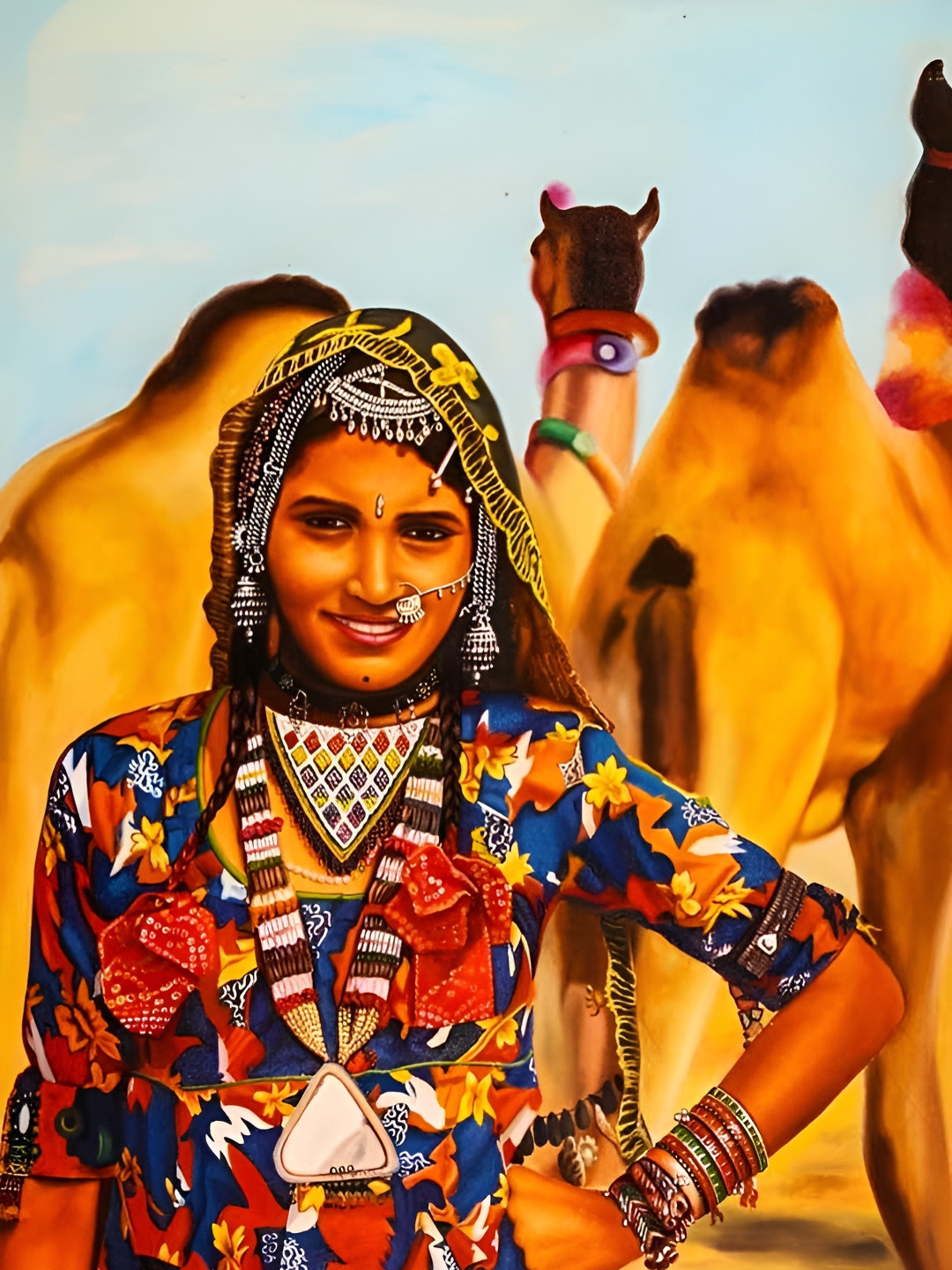 British Terminal Blue & Yellow Water Proof Printed Wall Poster