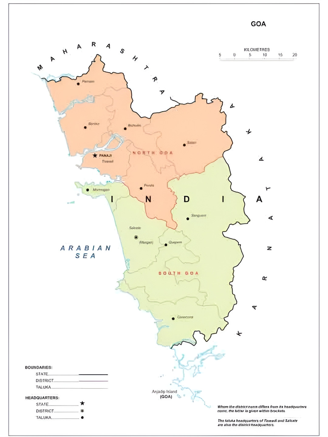 British Terminal Green Goa Map Printed High Quality Fully Waterproof Vinyl Sticker Poster