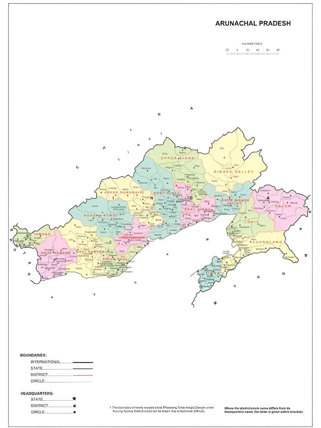 British Terminal Yellow & Pink Arunachal Pradesh Printed Waterproof Poster