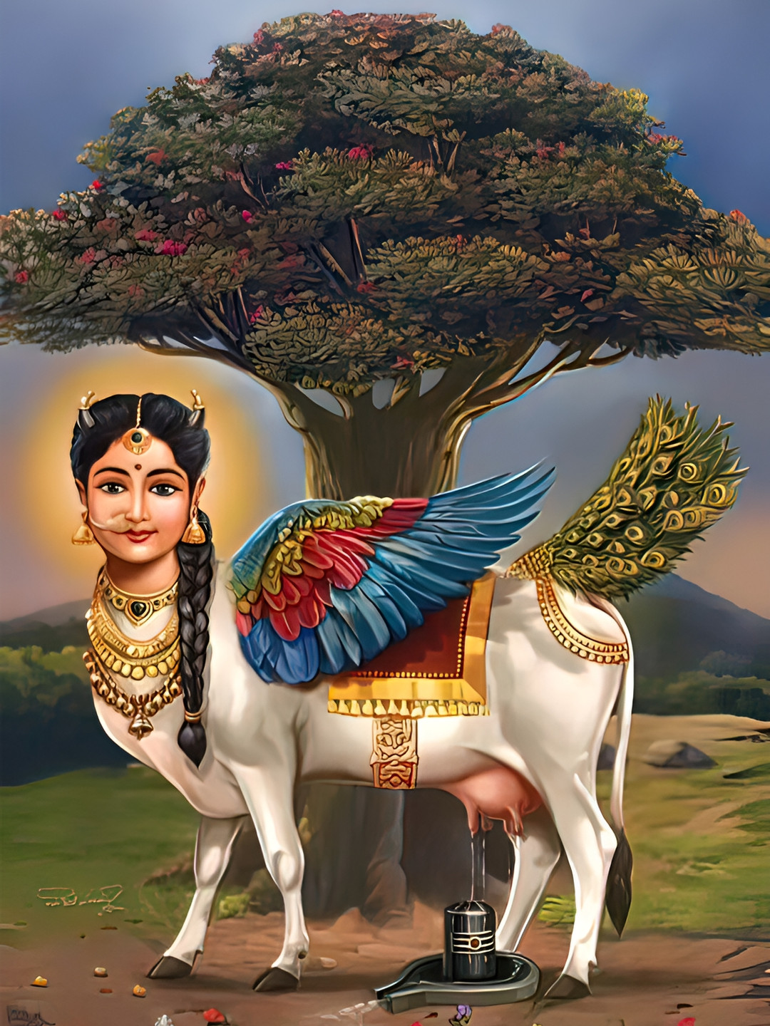 British Terminal White & Green Abstract Wall Poster