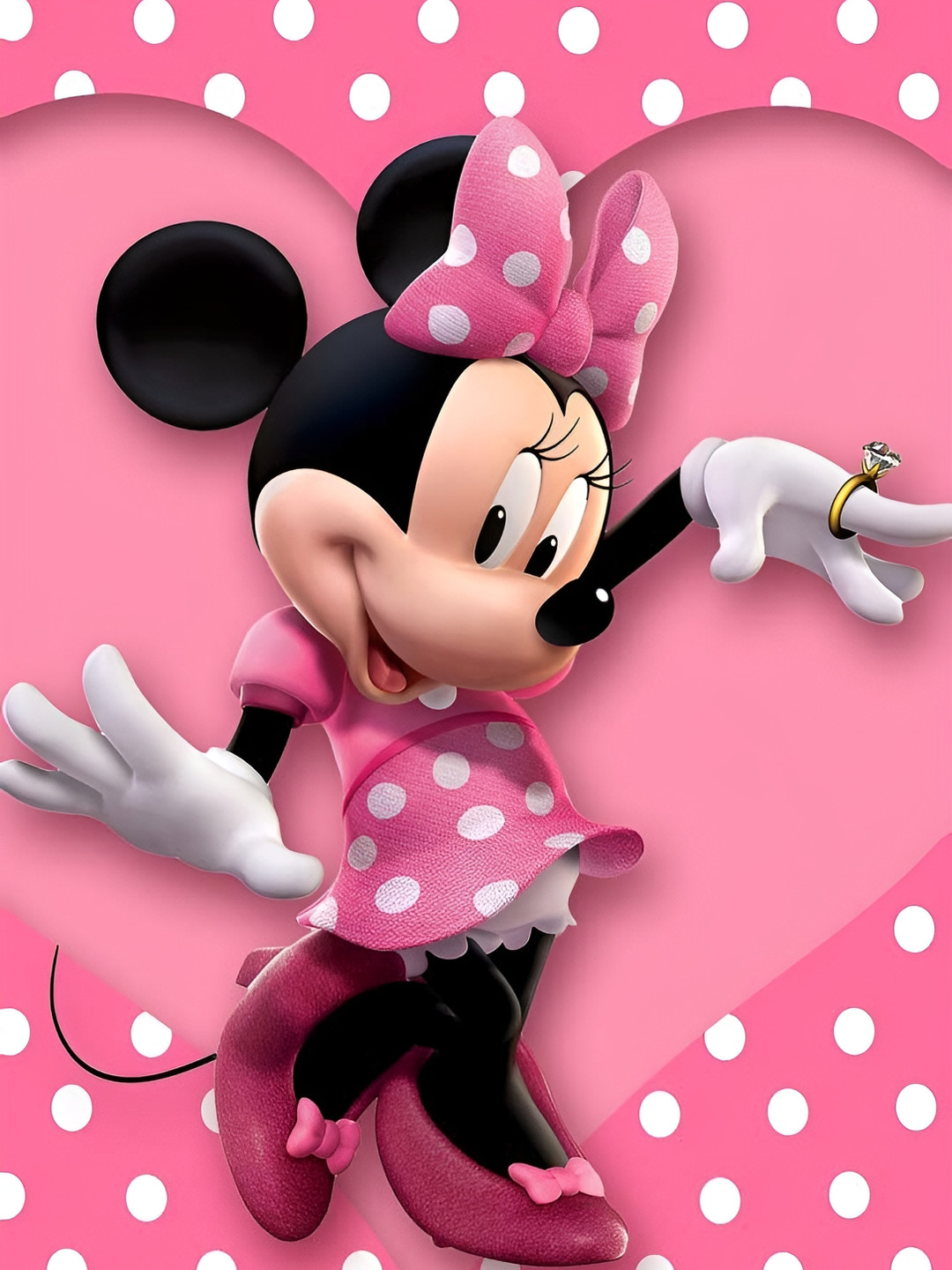 British Terminal Pink & White High Quality Cartoon Characters Printed Wall Poster