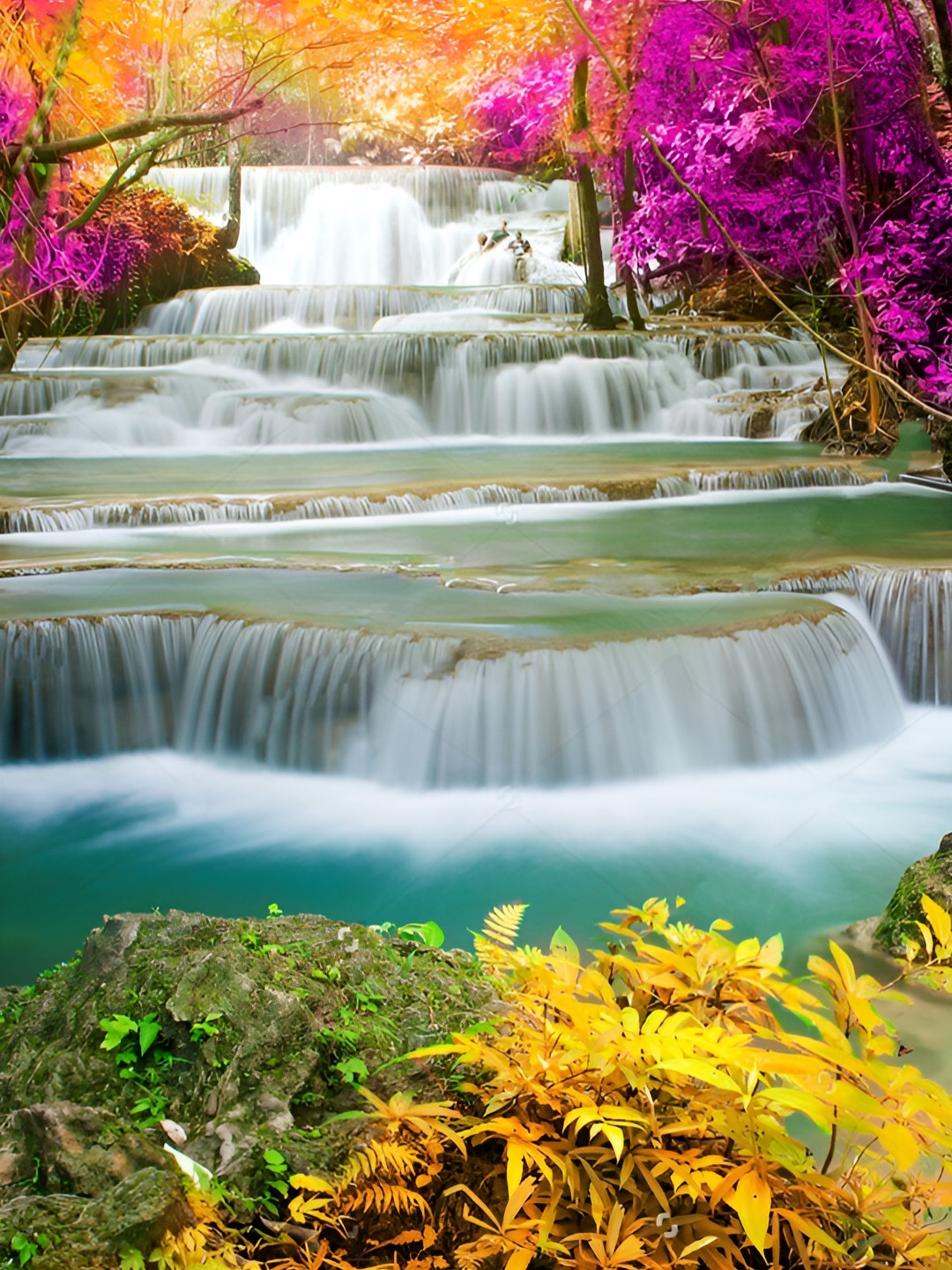 British Terminal Green & Yellow Printed Paper Wall Sticker