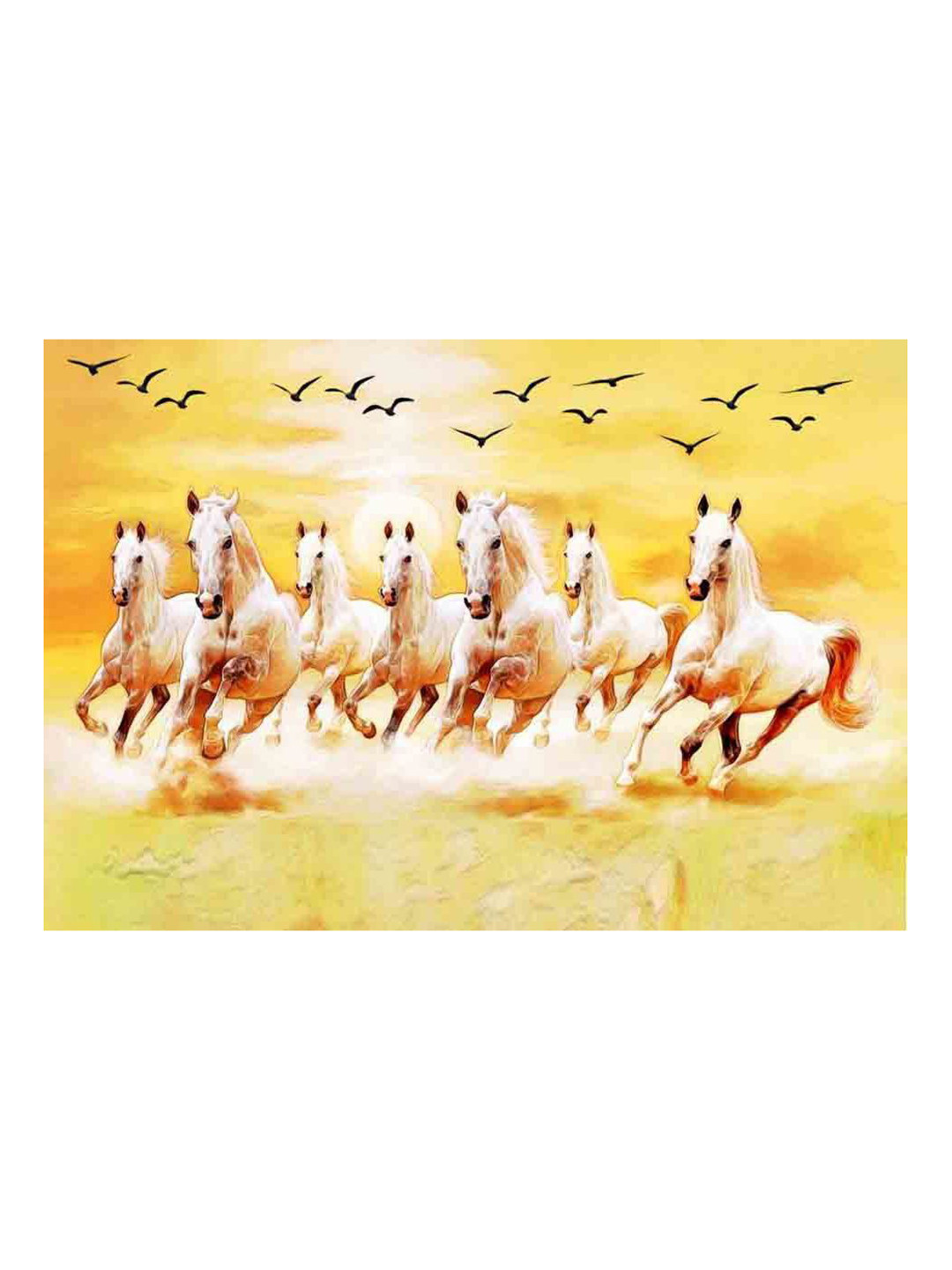 British Terminal Brown & Yellow Animals Printed Wall Poster