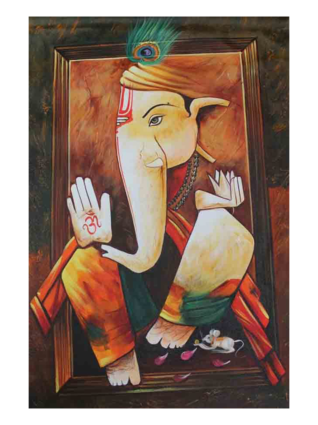 British Terminal Cream & Brown Religious Printed Wall Poster