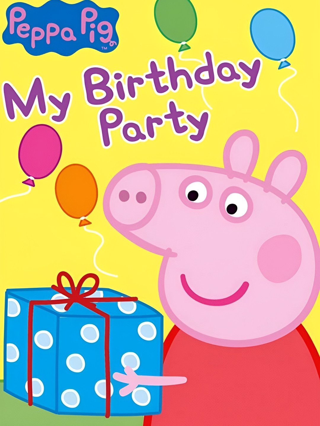 British Terminal Yellow & Pink Peppa Pig Printed Waterproof Sticker Wall Poster