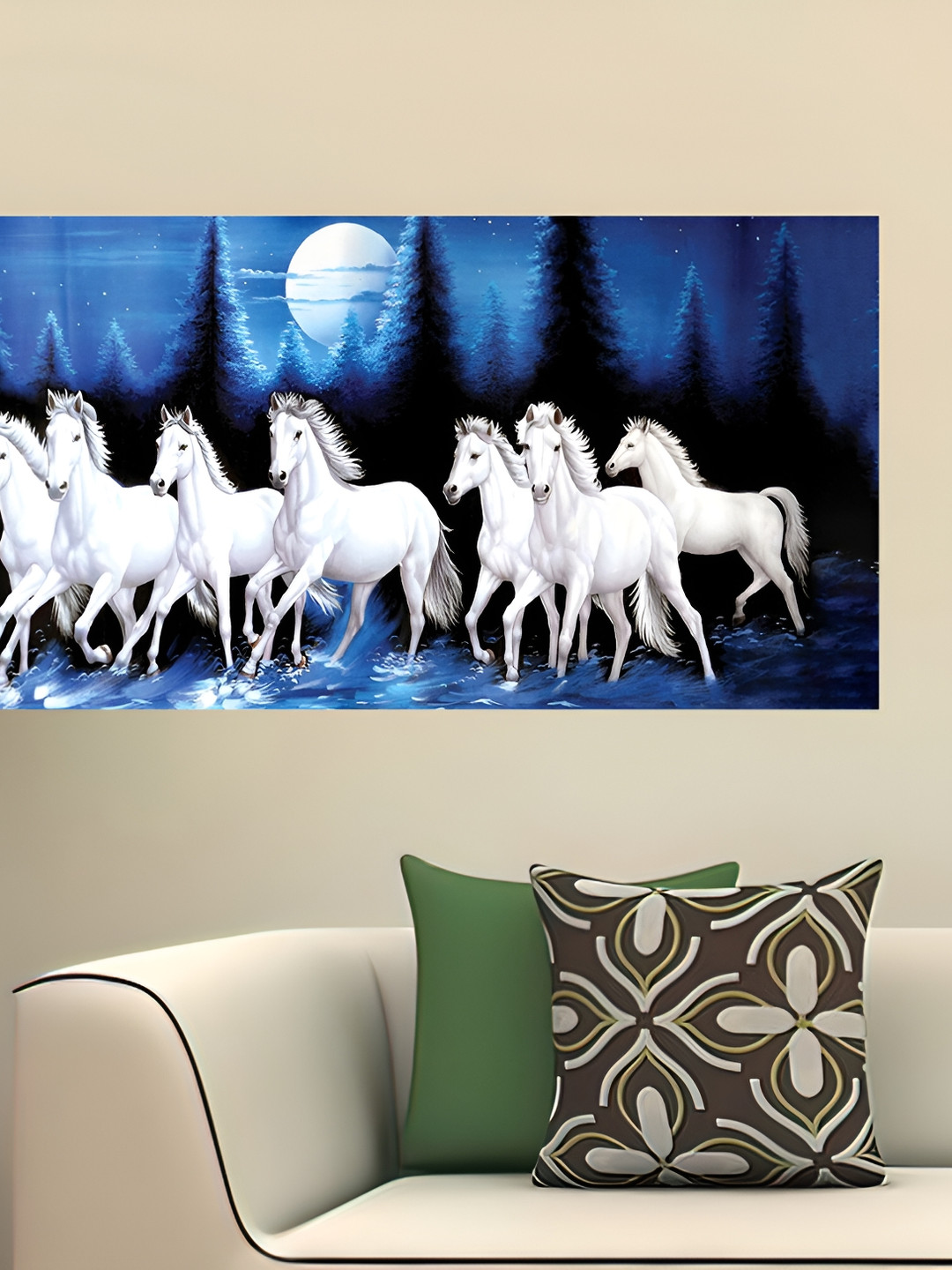 British Terminal White & Blue Animal Wall Poster