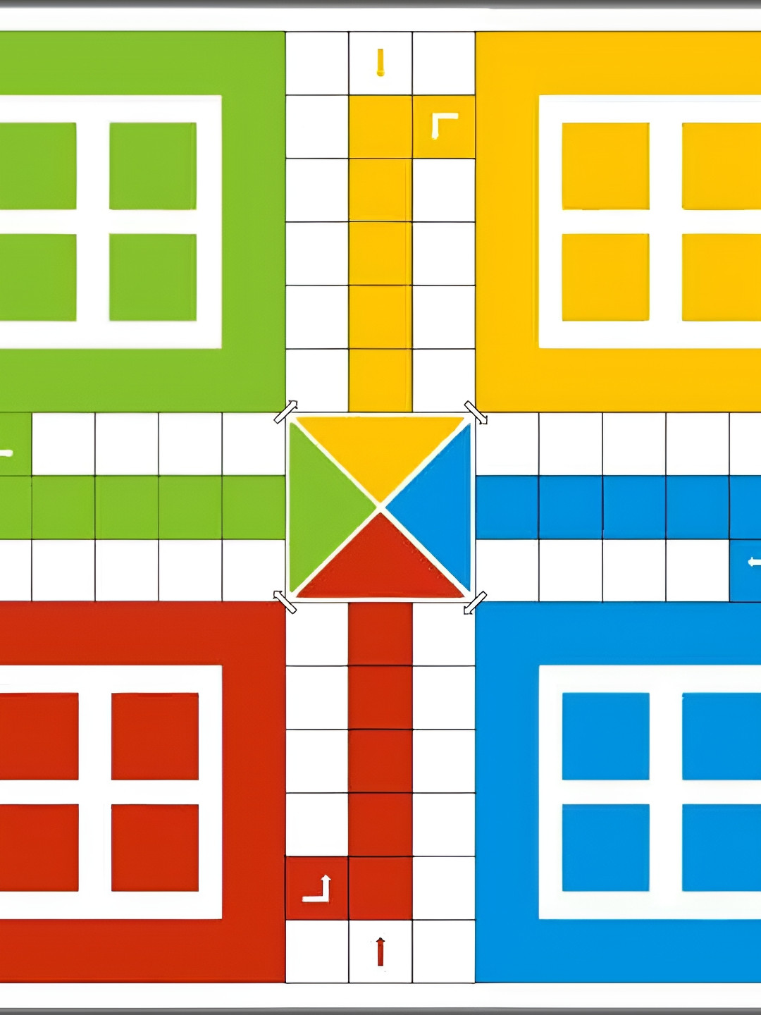 British Terminal White & Red Ludo Printed Waterproof Wall Poster