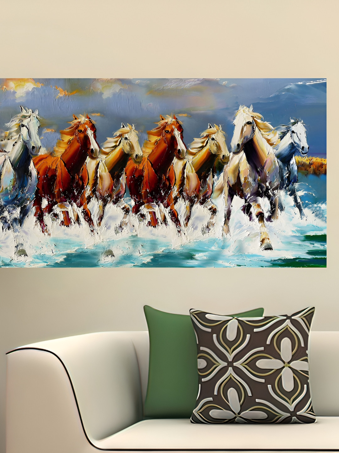 British Terminal Paper Wall Rectangle Paintings Wall Art -20 x 40 In