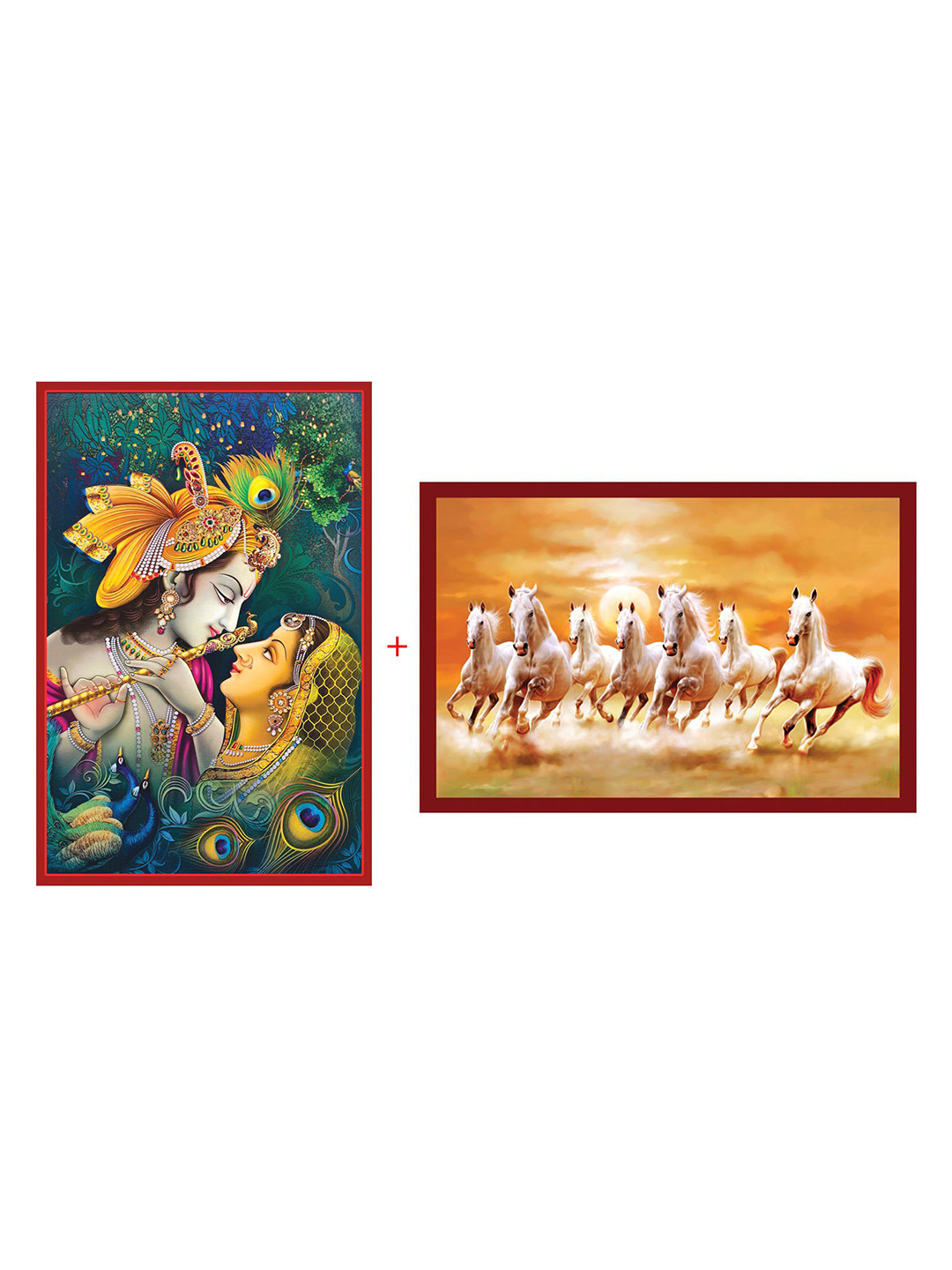 British Terminal Green & Orange 2 Pcs Printed Waterproof Wall Posters