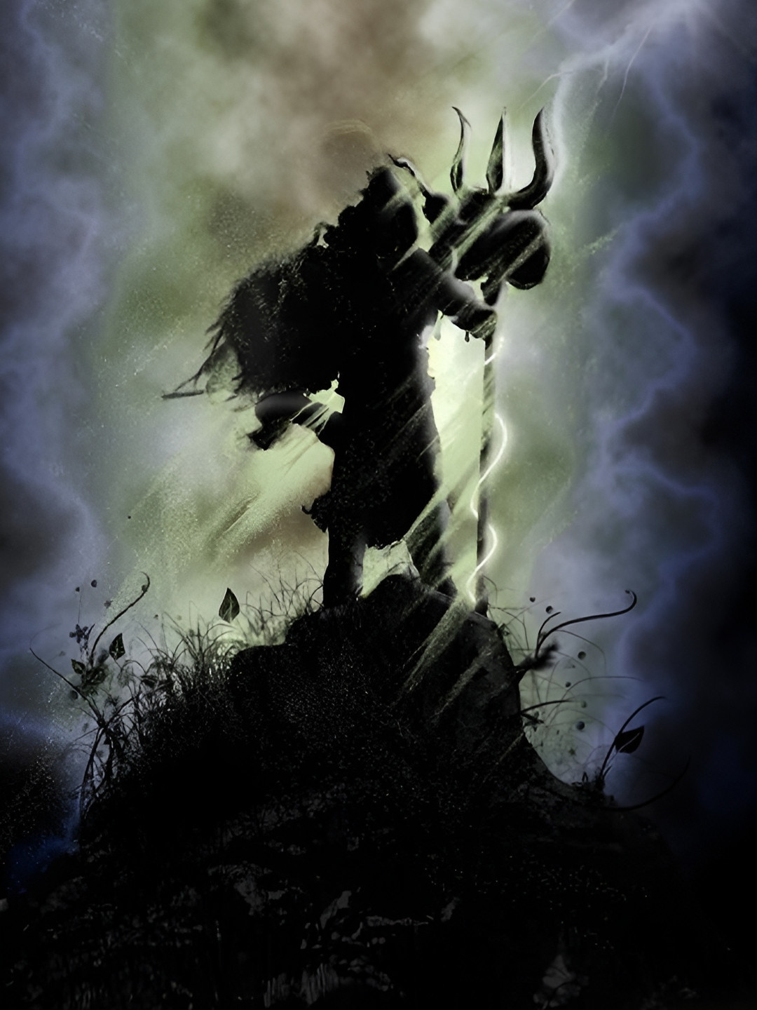 British Terminal Black & Blue Water Proof Religious Wall Art