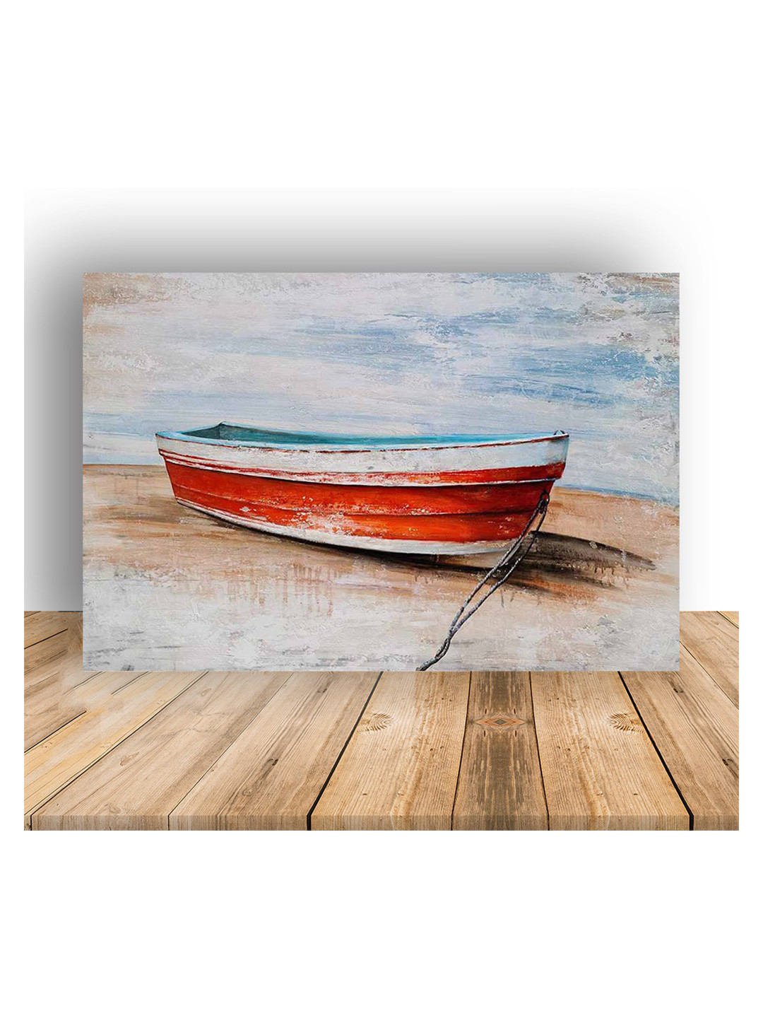 British Terminal Blue & Red Boat Wall Sticker