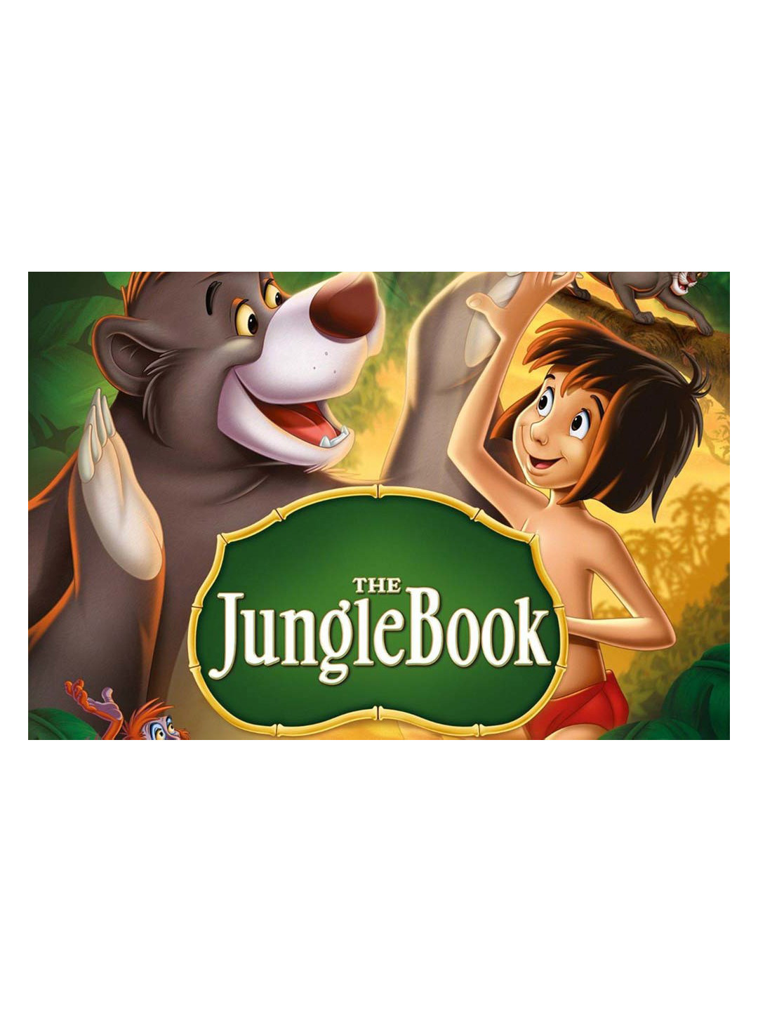 British Terminal Grey & Green Junglebook Printed Waterproof Poster