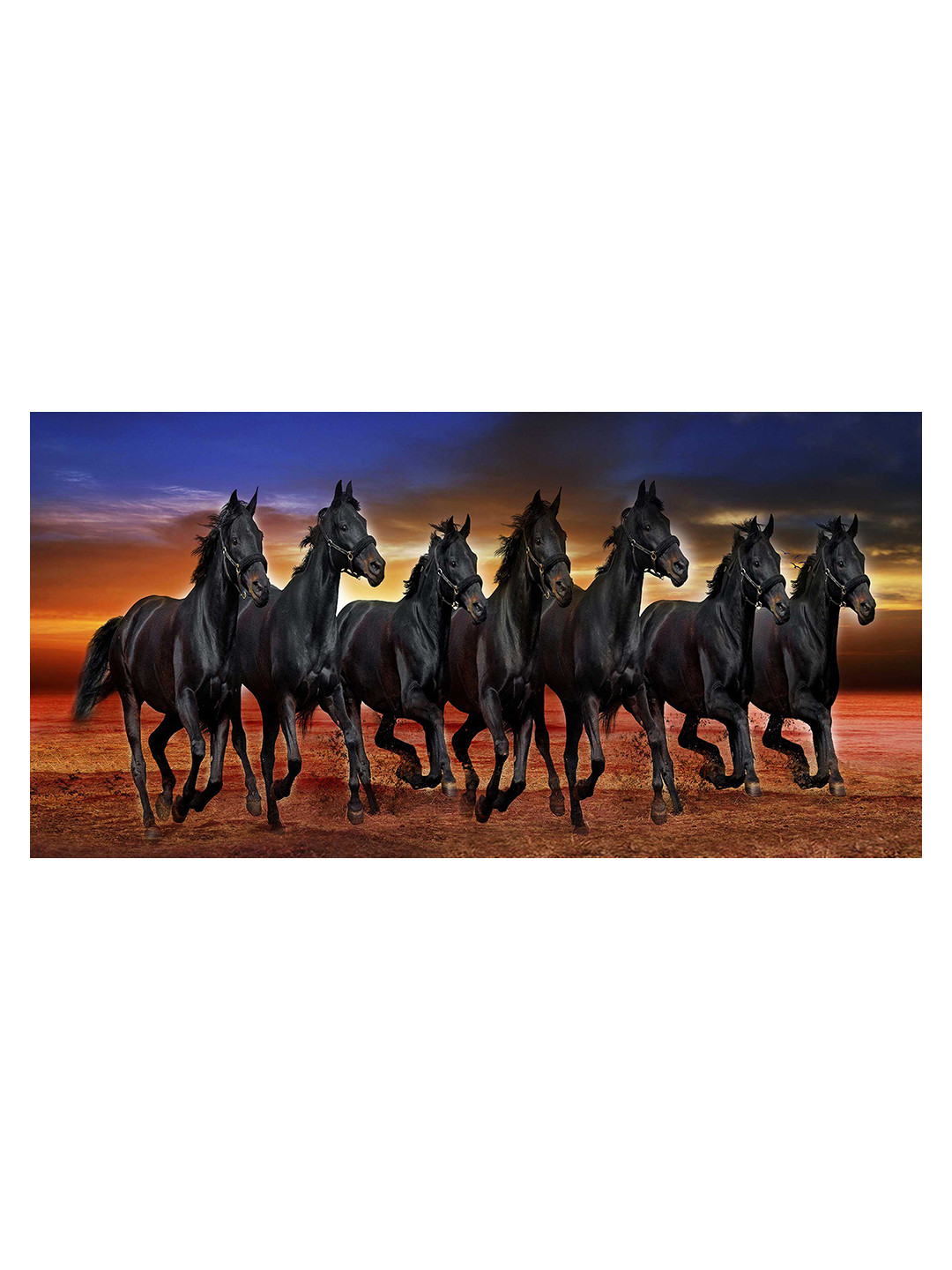 British Terminal Black & Orange Paper Birds and Animals Paintings Wall Art