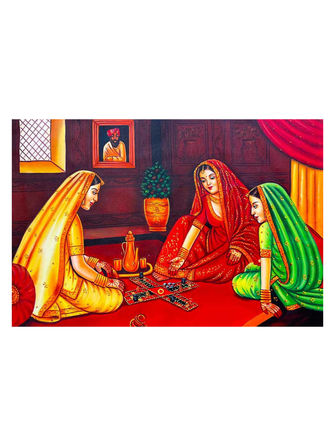 British Terminal Red & Green Abstract Wall Poster