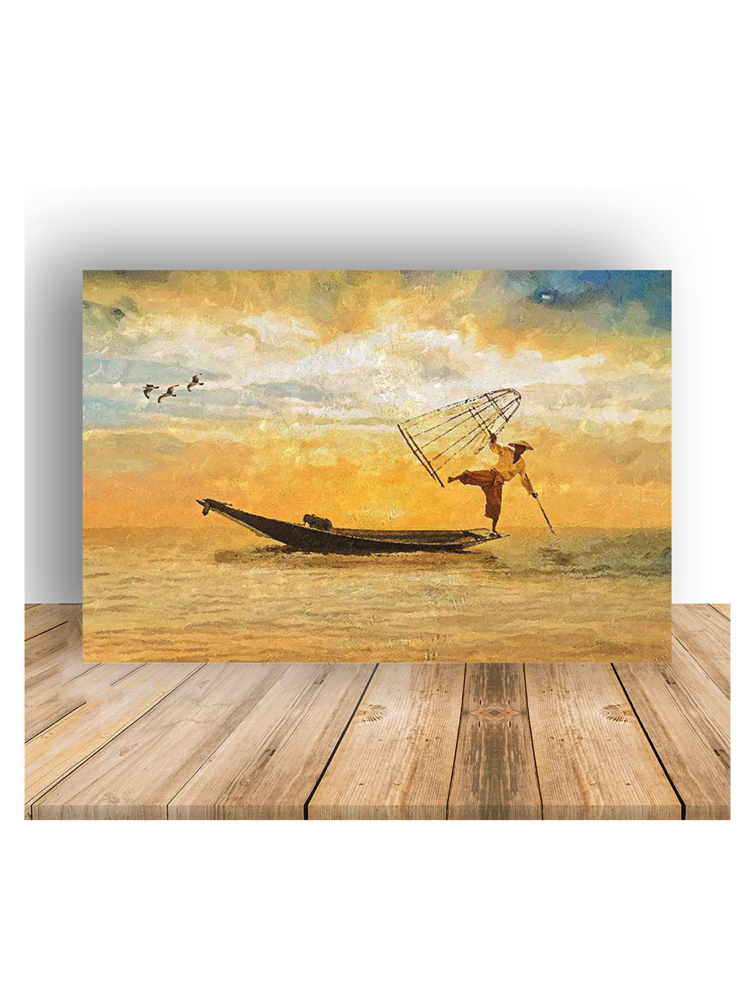 British Terminal Yellow & White Paper Abstract Wall Sticker