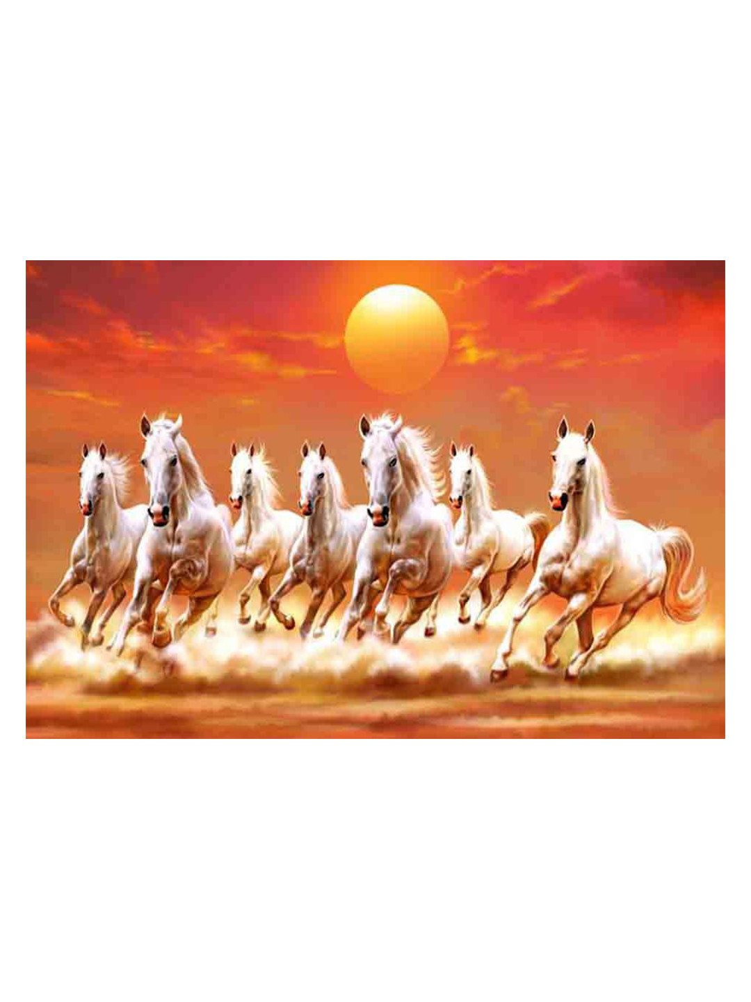 British Terminal Orange & Brown Animals Wall Poster